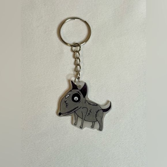Handmade Frankenweenie Sparky Keychain - Picture 2 of 3